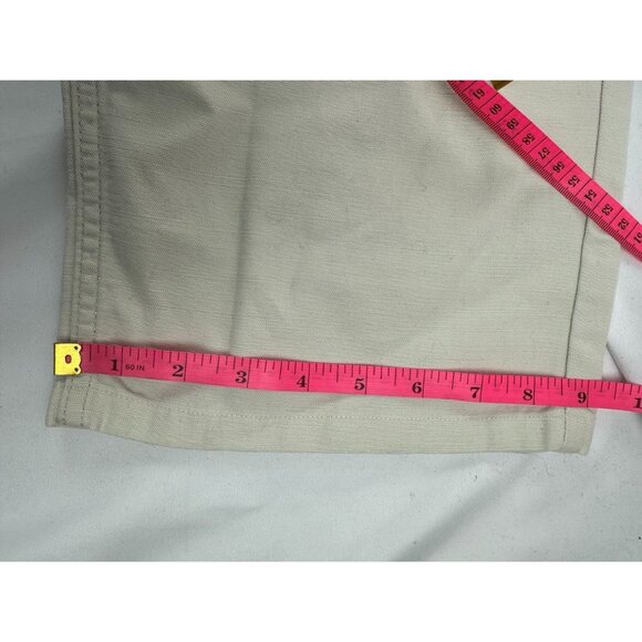 Vintage Marc Jacobs Men’s Pants Sz 34/34 Ivory Cotton/Linen Side Belts - Picture 8 of 8
